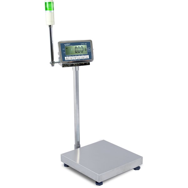 Uwe 300 lb, .1 lb, 24x24" Base, SS Checkweigher, GO/No-Go Checkweighing, Light Tower Optional VFSW-300-24